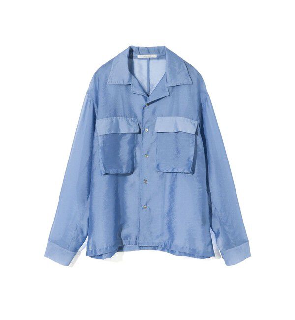 MIDIUMISOLID「MIDIUMISOLID Men&rsquo;s シアーオープンカラーシャツ」|シャツ・ブラウス|