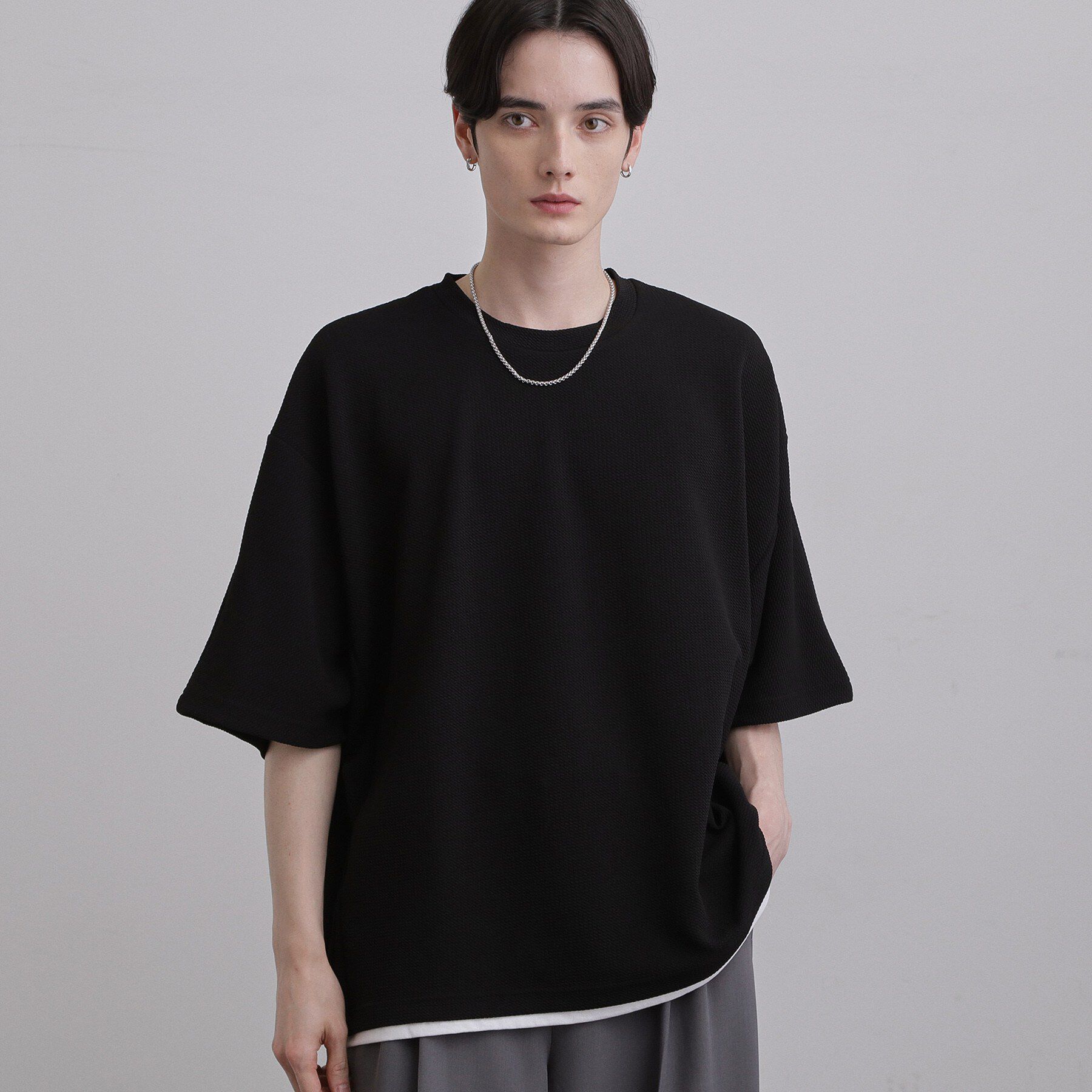 tk.TAKEO KIKUCHI「【ネックレス付】ドルマンカットソー」|Tシャツ・カットソー|