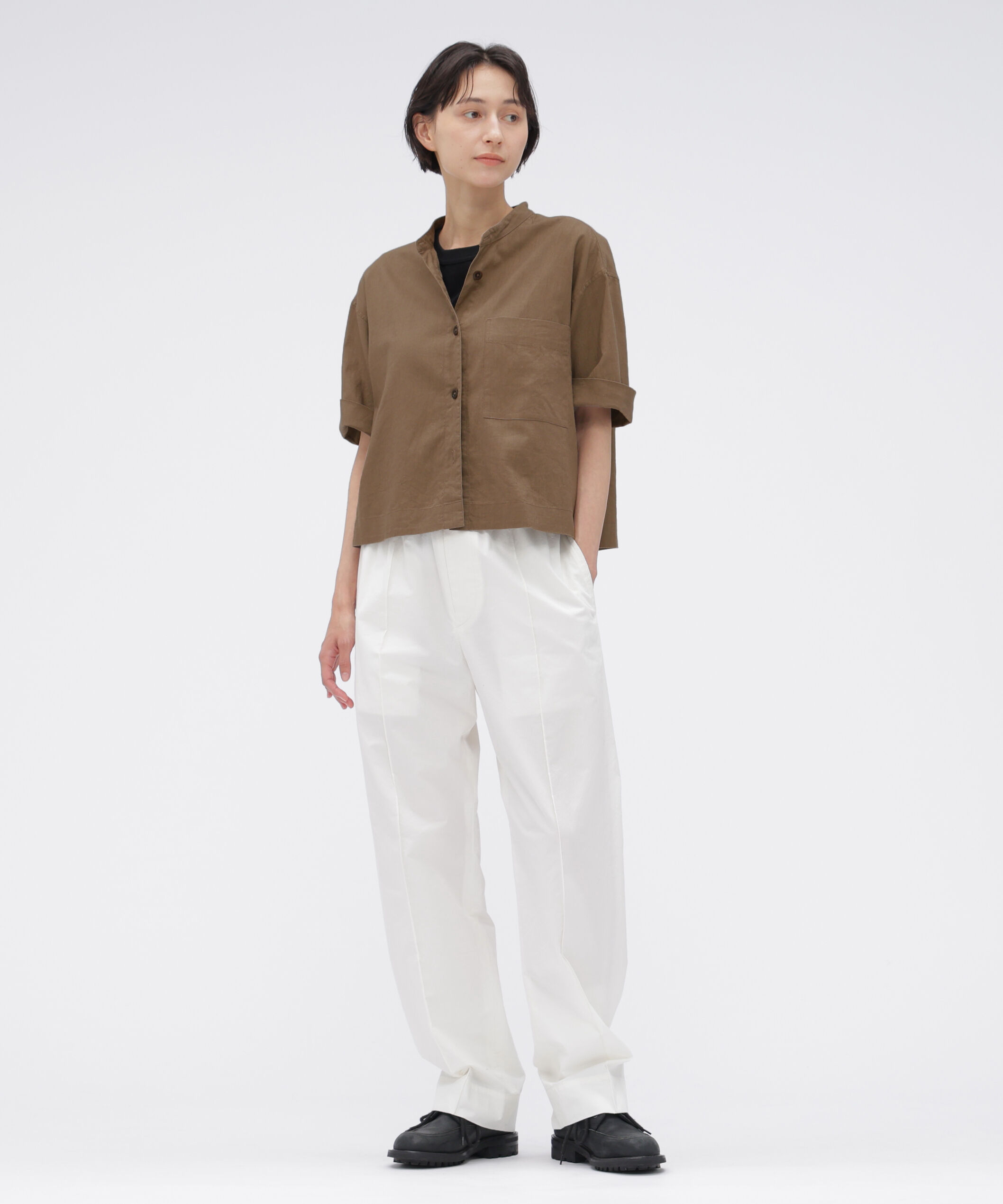 MHL.「SURFACE DYED COTTON LINEN SHIRT」|シャツ・ブラウス|