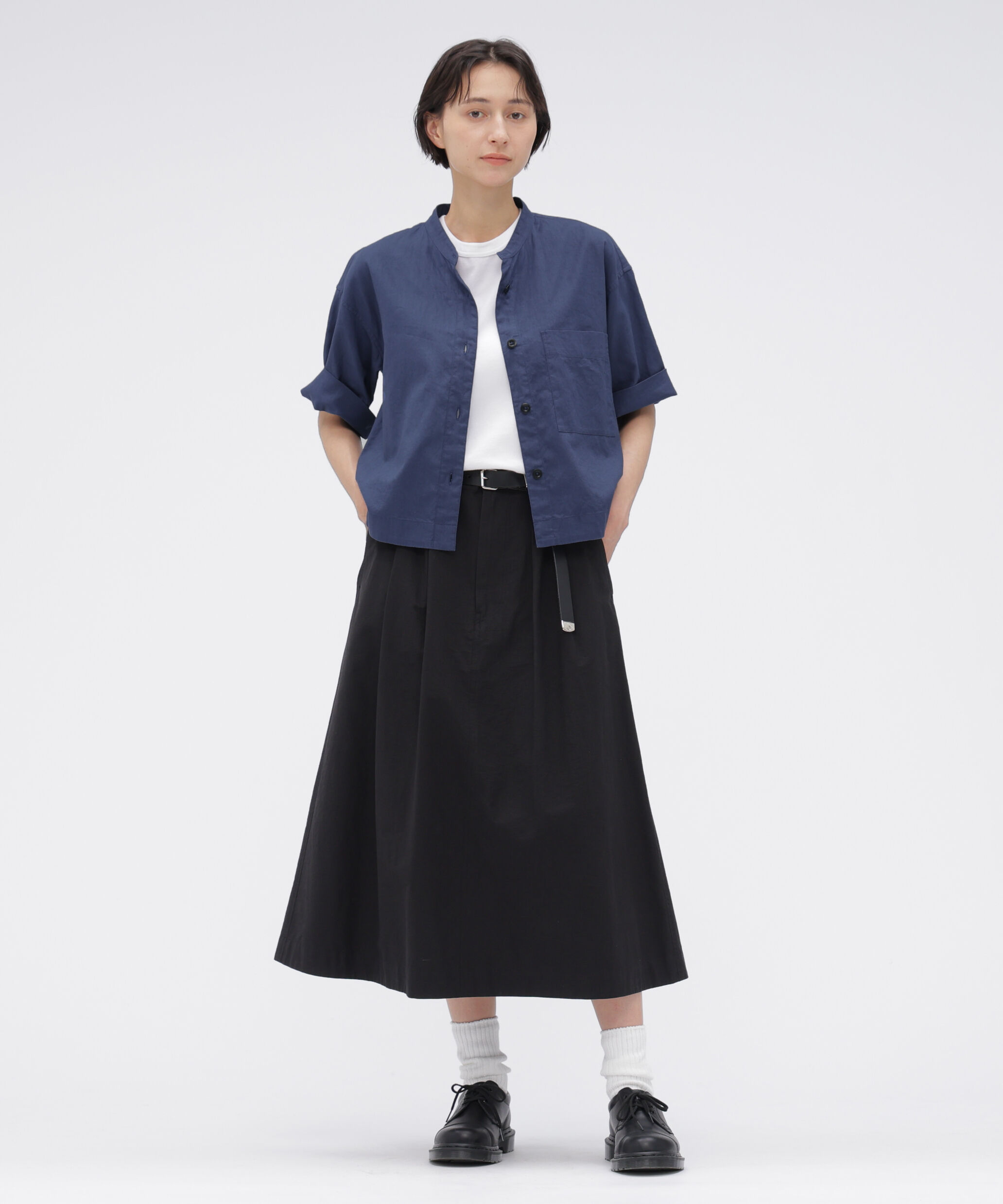 MHL.「SURFACE DYED COTTON LINEN SHIRT」|シャツ・ブラウス|