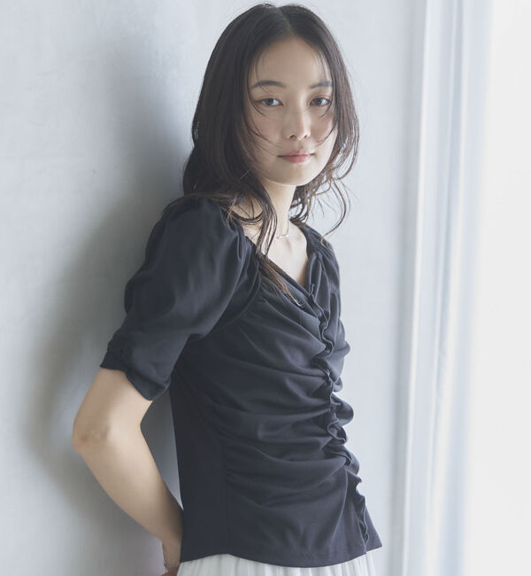 archives「【ＯＮかわ】ギャザーカットＴＯＰＳ」|Tシャツ・カットソー|
