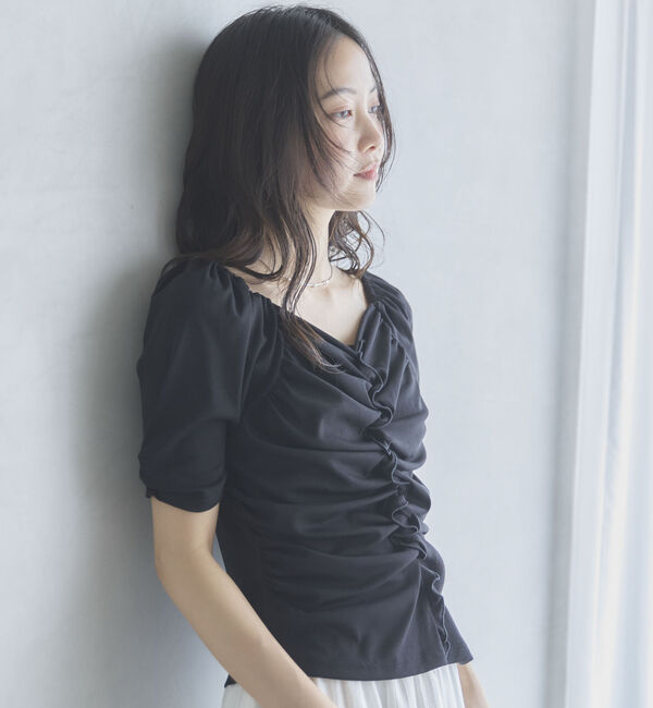 archives「【ＯＮかわ】ギャザーカットＴＯＰＳ」|Tシャツ・カットソー|