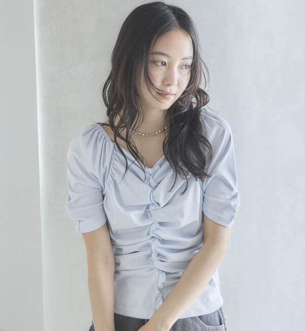 archives「【ＯＮかわ】ギャザーカットＴＯＰＳ」|Tシャツ・カットソー|