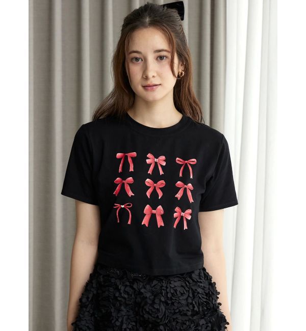 CALNAMUR「リボンアソートTシャツ」|Tシャツ・カットソー|