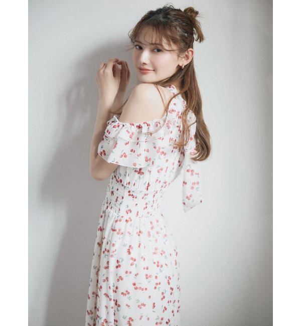 dazzlin「【再生産分】フルーティーフリルティアードワンピース」|ワンピース|