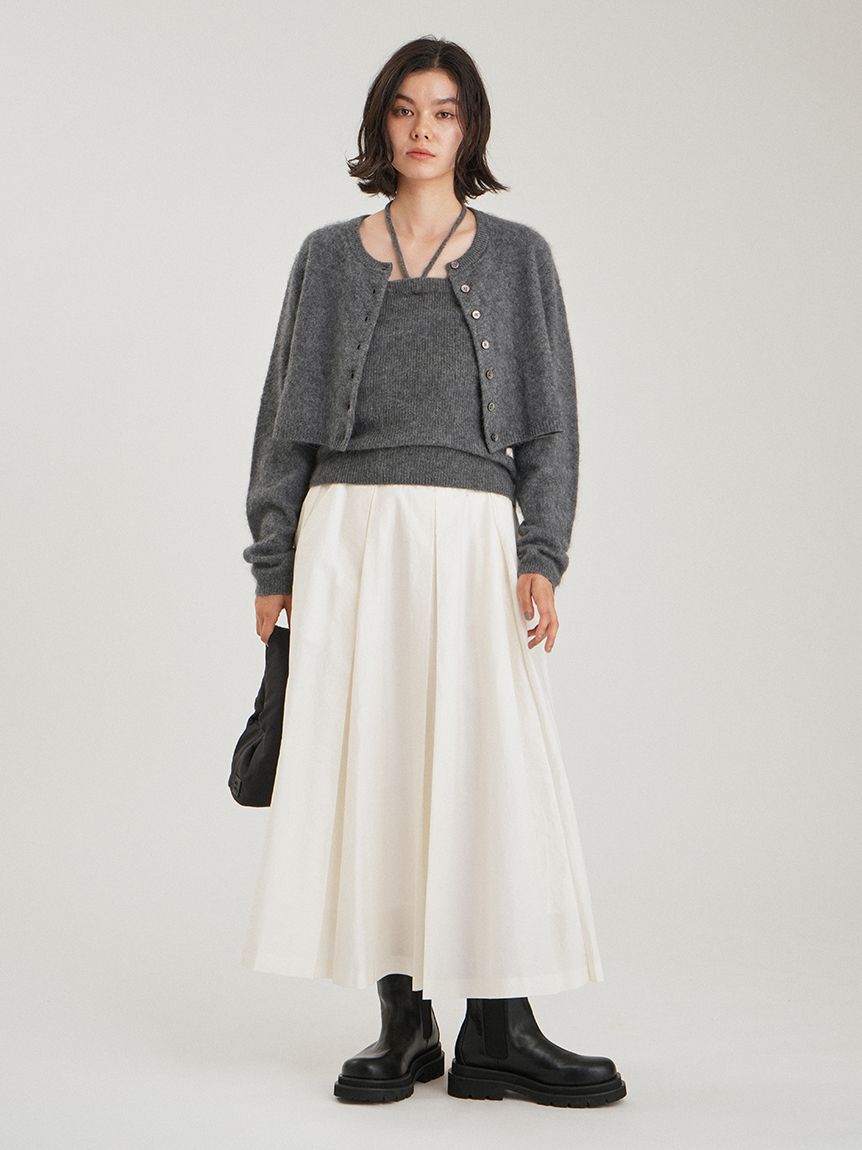 Mila Owen「wool100％ミンクタッチ2WAYニット」|キャミソール|