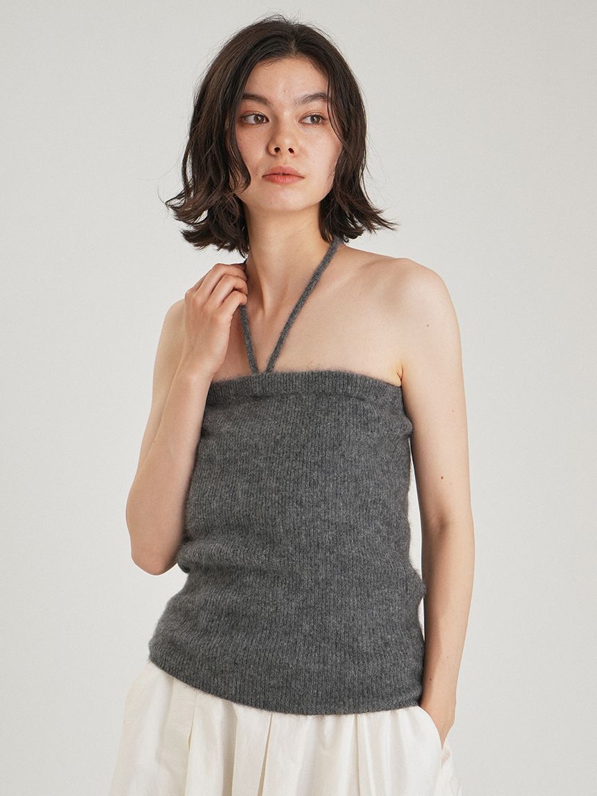 Mila Owen「wool100％ミンクタッチ2WAYニット」|キャミソール|