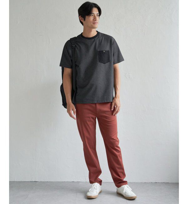 ikka「【接触冷感】デニムライクポケットTシャツ」|Tシャツ・カットソー|