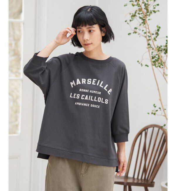 Lbc with Life「コットンラグラン7分袖Tシャツ」|Tシャツ・カットソー|