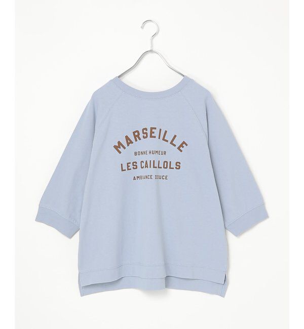 Lbc with Life「コットンラグラン7分袖Tシャツ」|Tシャツ・カットソー|ブルー
