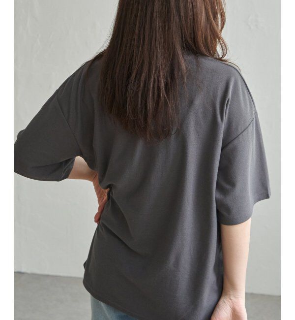 VENCE share style「梨地 ミッキーマウス＆ミニーマウス プリントTシャツ」|Tシャツ・カットソー|