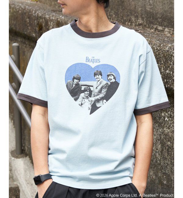 VENCE share style「THE BEATLES ザ ビートルズ リンガープリントTシャツ」|Tシャツ・カットソー|