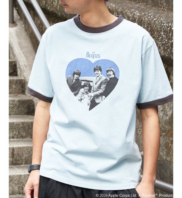 VENCE share style「THE BEATLES ザ ビートルズ リンガープリントTシャツ」|Tシャツ・カットソー|