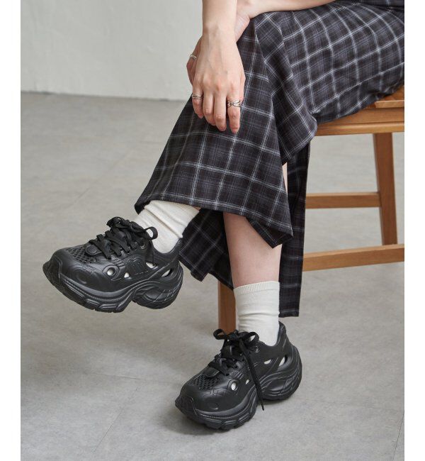 VENCE share style「厚底スニーカーサンダル」|その他|ブラック