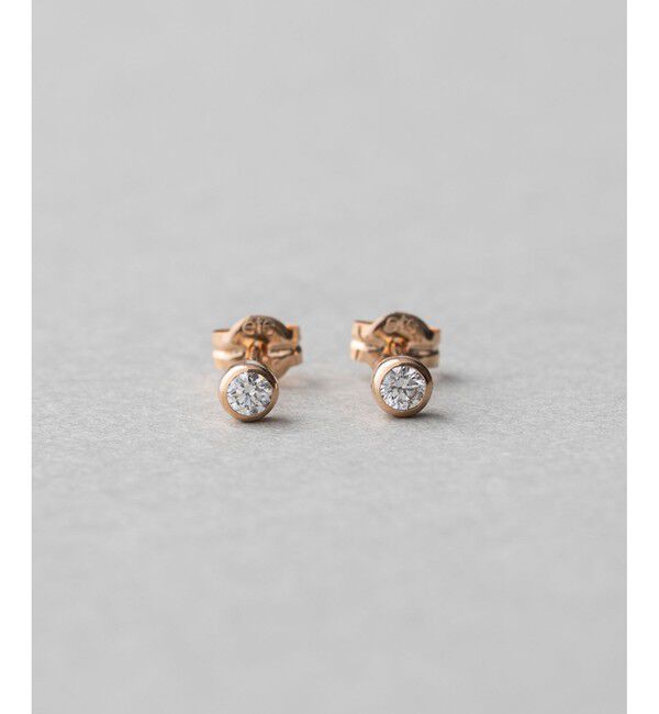 ete「K18 ダイヤモンド 0.1ct ピアス「ブライト」」|ピアス|