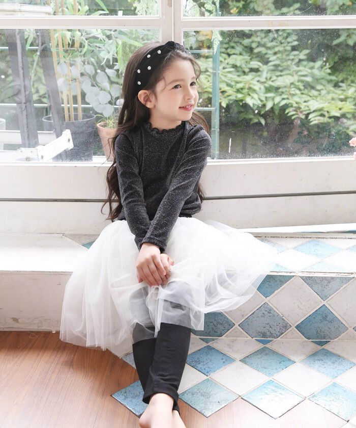 BACKYARD FAMILY「スカート キッズ 女の子 通販 スカートパンツ 54012202 スカッツ レギンス付きスカート」|レギンス・スパッツ|