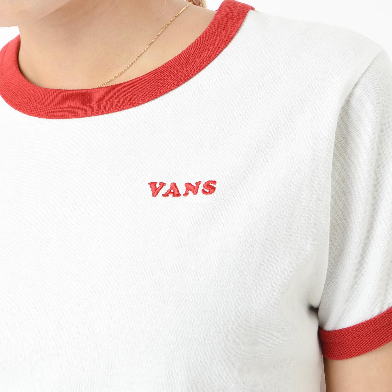 VANS「【VANSｱﾊﾟﾚﾙ(WJ)】W VANS Logo Ringer TEE」|Tシャツ・カットソー|
