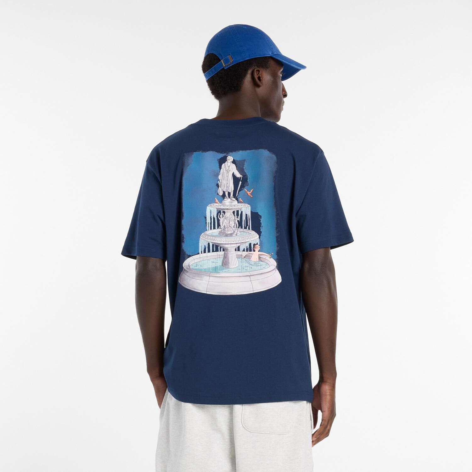NEW BALANCE 「【NEW BALANCEｳｪｱ】M ﾌｧｳﾝﾃﾝT」|Tシャツ・カットソー|