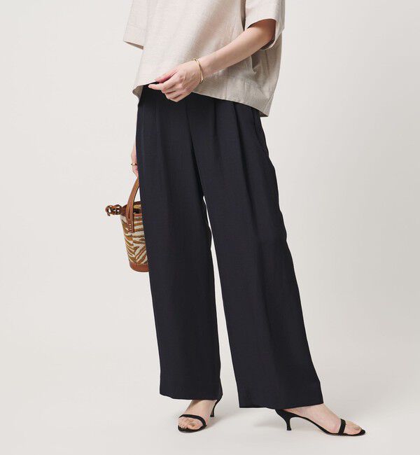 UNITED ARROWS「タック イージーパンツ ‐ウォッシャブル‐」|チノ|