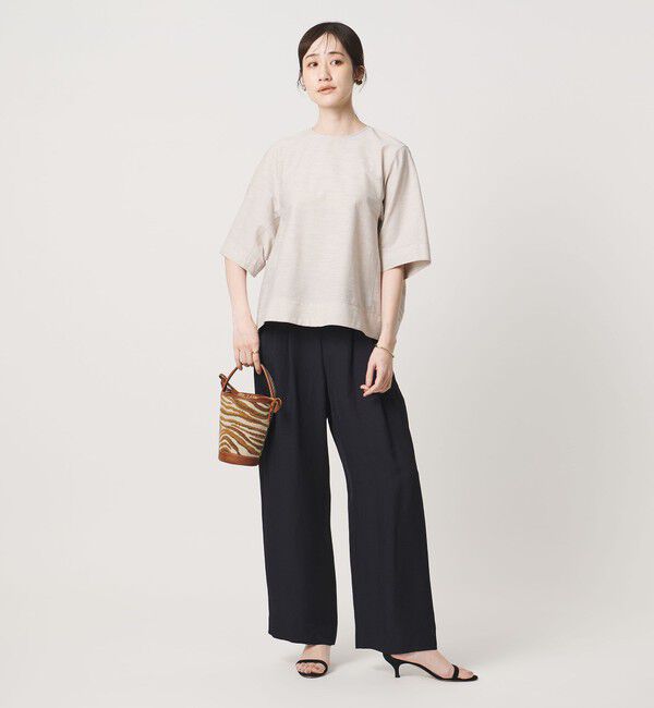 UNITED ARROWS「タック イージーパンツ ‐ウォッシャブル‐」|チノ|