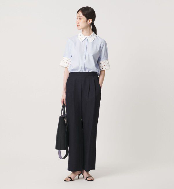 UNITED ARROWS「タック イージーパンツ ‐ウォッシャブル‐」|チノ|