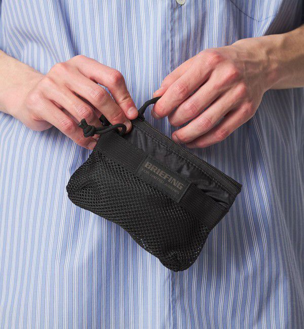 UNITED ARROWS「【別注】＜BRIEFING＞SOLID LIGHT FLAT POUCH S ソリッド ライト フラット/ポーチ S」|ポーチ|