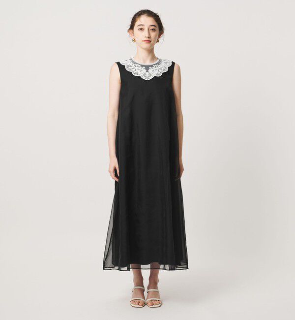 UNITED ARROWS「オーガンジー レース ワンピース」|ワンピース|