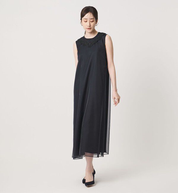 UNITED ARROWS「オーガンジー レース ワンピース」|ワンピース|