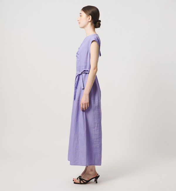 UNITED ARROWS「リネン シャーリング スキッパー ワンピース ‐ウォッシャブル‐」|ワンピース|