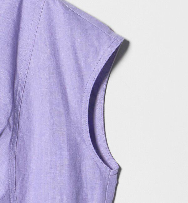 UNITED ARROWS「リネン シャーリング スキッパー ワンピース ‐ウォッシャブル‐」|ワンピース|