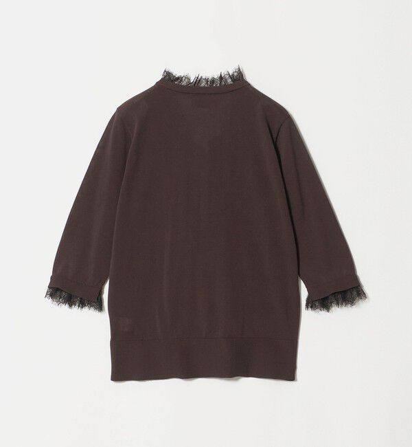 UNITED ARROWS「レースコンビ Vネックニット ‐ウォッシャブル‐」|ニット・セーター|