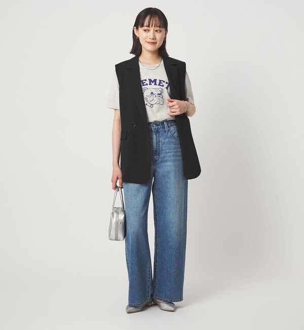 UNITED ARROWS green label relaxing「ラスティック ツイル ジレ マシンウォッシャブル ストレッチ UVカット 吸水速乾」|ベスト・ジレ|