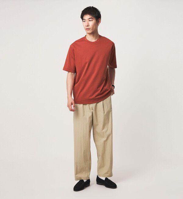 UNITED ARROWS green label relaxing「オーガニックコットン ポンチ クルーネック Tシャツ -接触冷感-」|Tシャツ・カットソー|