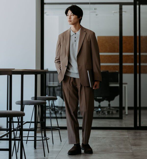 UNITED ARROWS green label relaxing「タック ピケ ニット ポロシャツ -ウォッシャブル-」|ポロシャツ|