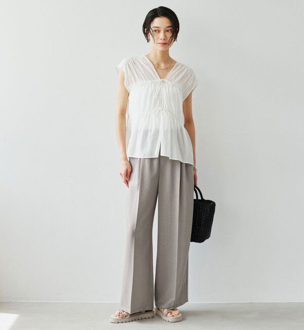 UNITED ARROWS green label relaxing「【結論シリーズ】ドライクロス ニーハイワイド マシンウォッシャブル ストレッチ 吸水速乾 通気性」|その他|