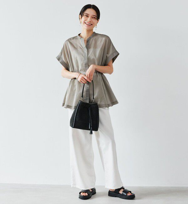 UNITED ARROWS green label relaxing「＜スタイリスト兵藤千尋さんコラボ＞ワイド ライト デニム 接触冷感」|デニム|