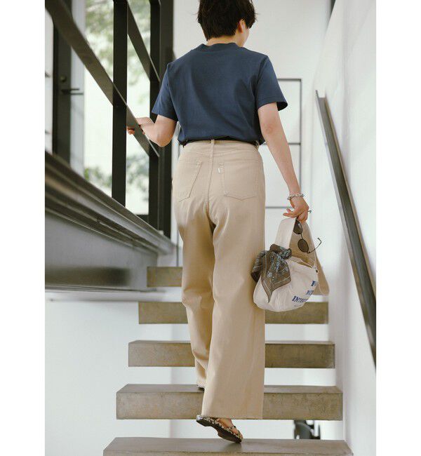 UNITED ARROWS green label relaxing「＜スタイリスト兵藤千尋さんコラボ＞ワイド ライト デニム 接触冷感」|デニム|