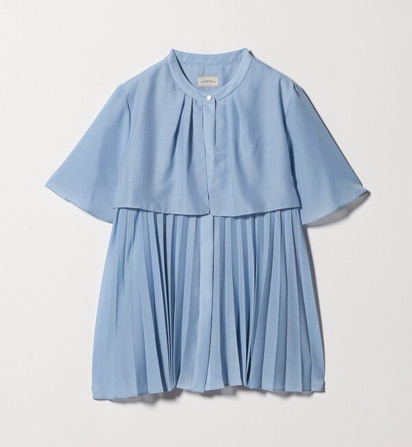 UNITED ARROWS green label relaxing「ヨーク プリーツ ショートスリーブ ブラウス」|シャツ・ブラウス|