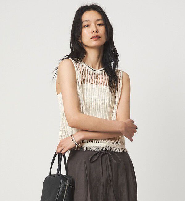 UNITED ARROWS green label relaxing「フリンジ ニット ベスト」|ベスト・ジレ|