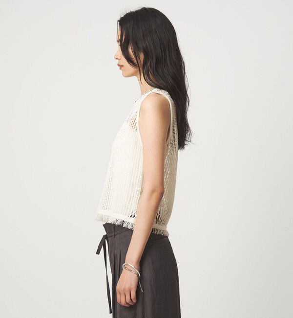 UNITED ARROWS green label relaxing「フリンジ ニット ベスト」|ベスト・ジレ|