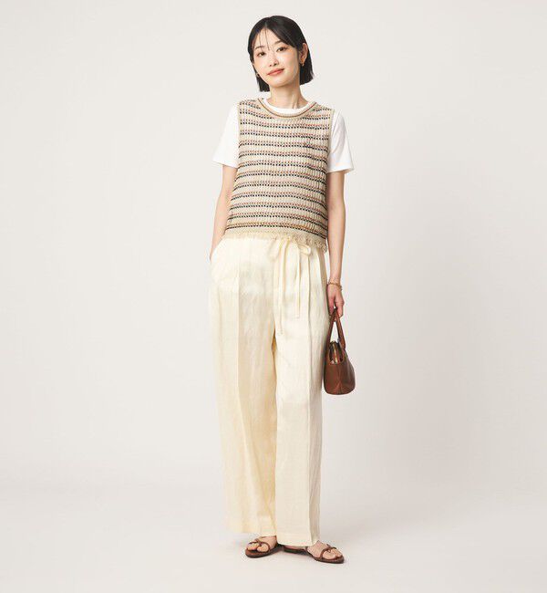 UNITED ARROWS green label relaxing「フリンジ ニット ベスト」|ベスト・ジレ|