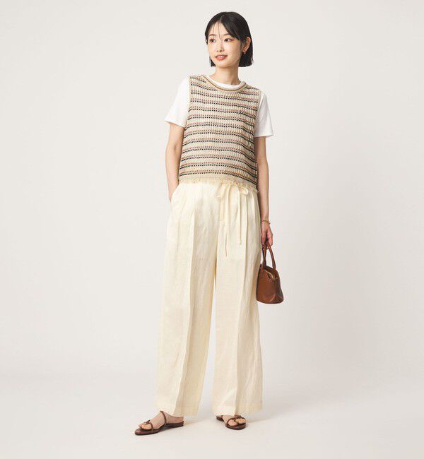 UNITED ARROWS green label relaxing「フリンジ ニット ベスト」|ベスト・ジレ|