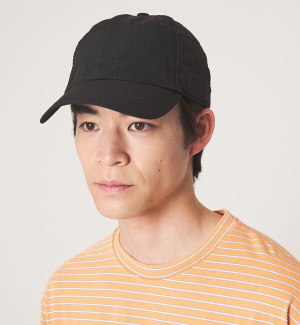UNITED ARROWS green label relaxing「GLR ワッシャー キャップ ―ハンドウォッシャブル・UVカット―」|キャップ・キャスケット|BLACK