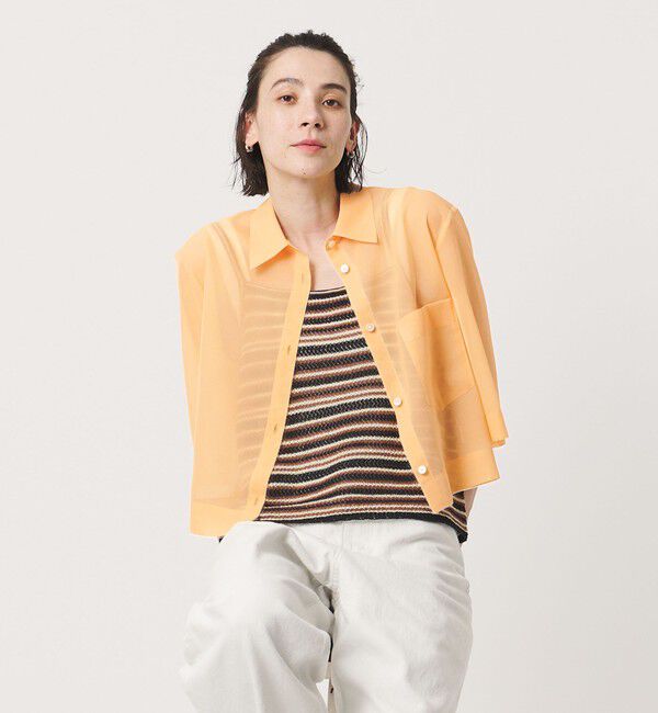 BEAUTY&YOUTH UNITED ARROWS「ポリエステル オーガンジー シャツ ウォッシャブル」|シャツ・ブラウス|SHERBET
