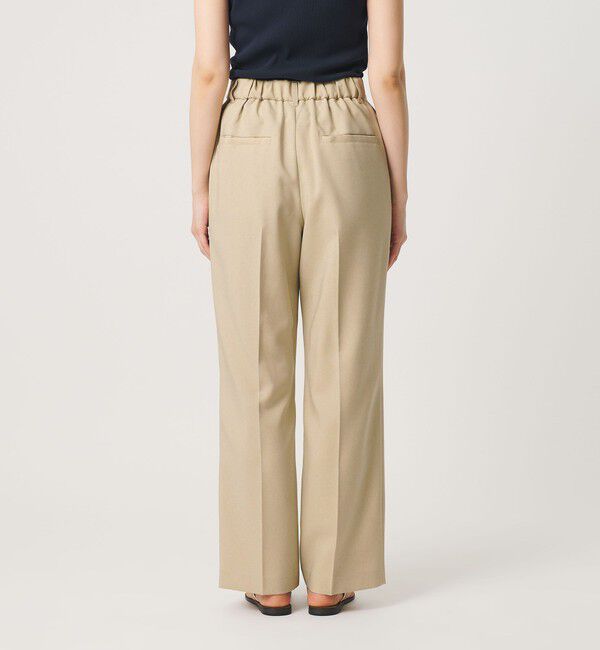 BEAUTY&YOUTH UNITED ARROWS「【WEB限定 Wardrobe DAILY MINIMAL】メランジ タックストレートパンツ ウォッシャブル」|スラックス|