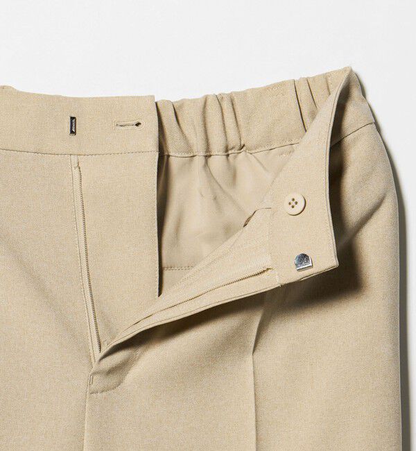BEAUTY&YOUTH UNITED ARROWS「【WEB限定 Wardrobe DAILY MINIMAL】メランジ タックストレートパンツ ウォッシャブル」|スラックス|