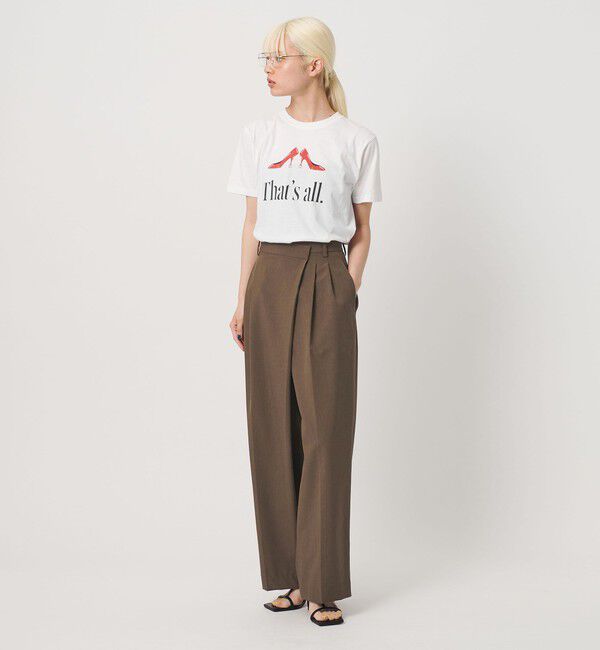 BEAUTY&YOUTH UNITED ARROWS「ポプリン 2タック ラップパンツ ウォッシャブル 吸水速乾 接触冷感」|その他|