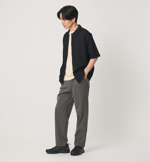 BEAUTY&YOUTH UNITED ARROWS「アルガン トロ 1プリーツ テーパード スラックス NO.7 ストレッチ」|チノ|