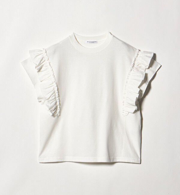 BEAUTY&YOUTH UNITED ARROWS「コットンフリル ショートスリーブ カットソー」|Tシャツ・カットソー|