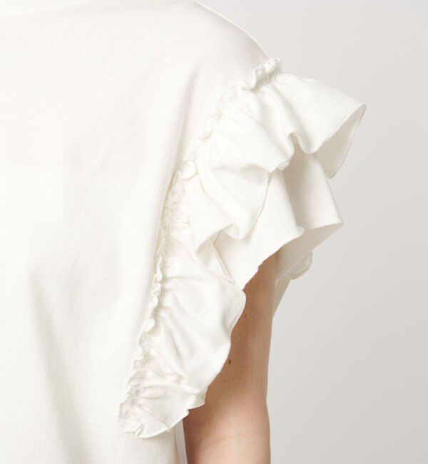 BEAUTY&YOUTH UNITED ARROWS「コットンフリル ショートスリーブ カットソー」|Tシャツ・カットソー|